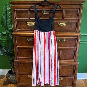 Kate Spade Cotton Poplin Striped Dress